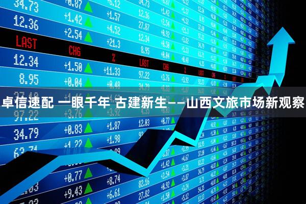 卓信速配 一眼千年 古建新生——山西文旅市场新观察