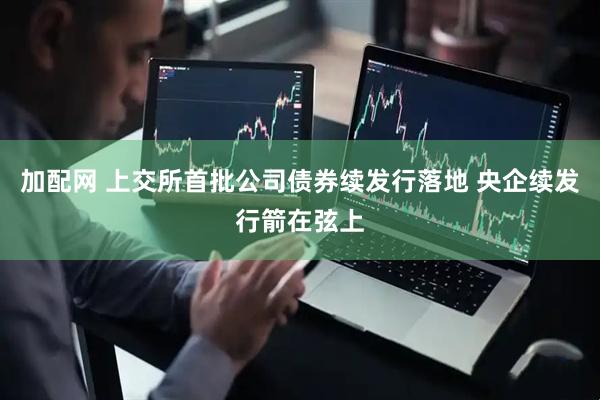 加配网 上交所首批公司债券续发行落地 央企续发行箭在弦上