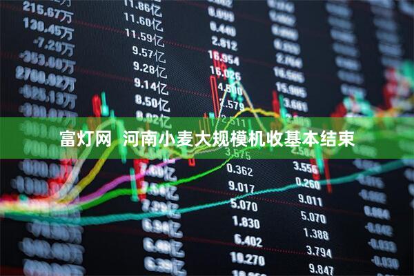 富灯网  河南小麦大规模机收基本结束