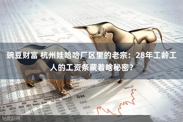 豌豆财富 杭州娃哈哈厂区里的老宗：28年工龄工人的工资条藏着啥秘密？